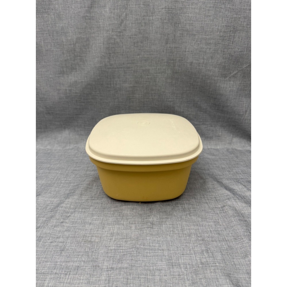 Vintage Tupperware Multi-Server Vegetable Steamer Harvest Gold 3 Piece Set 888-9